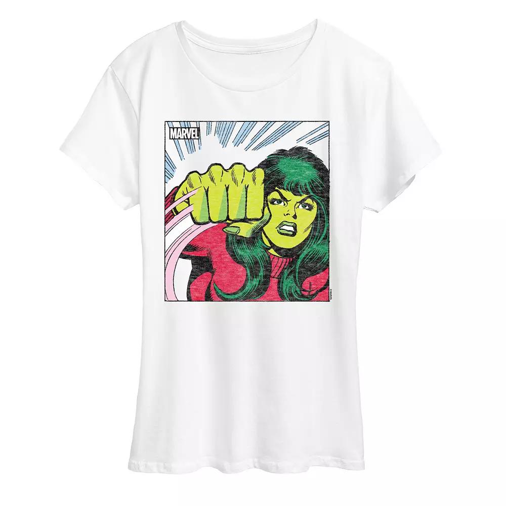 Women's Marvel She-Hulk Comic Panel Graphic Tee,  Product Image