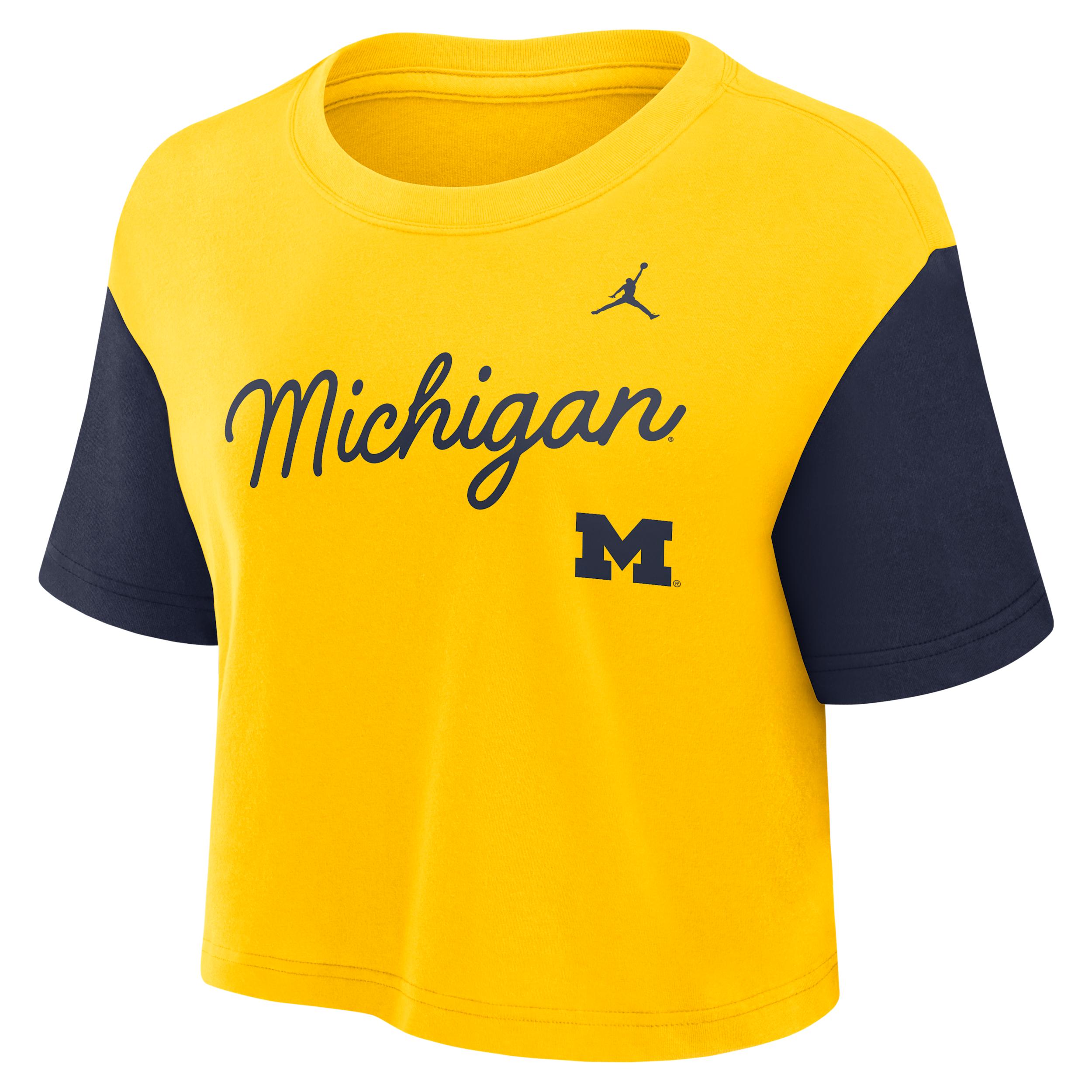 Iowa Script Nike Womens Dri-FIT College Cropped T-Shirt | 01D4068YIA-8HZ Product Image
