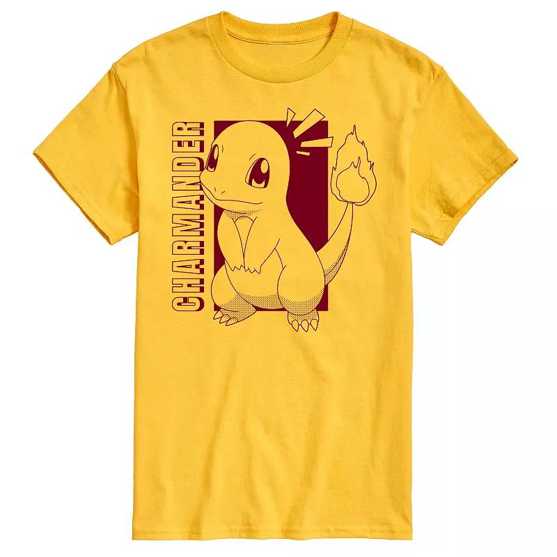 Men's Pokemon Charmander Colorblock Graphic Tee,  Product Image