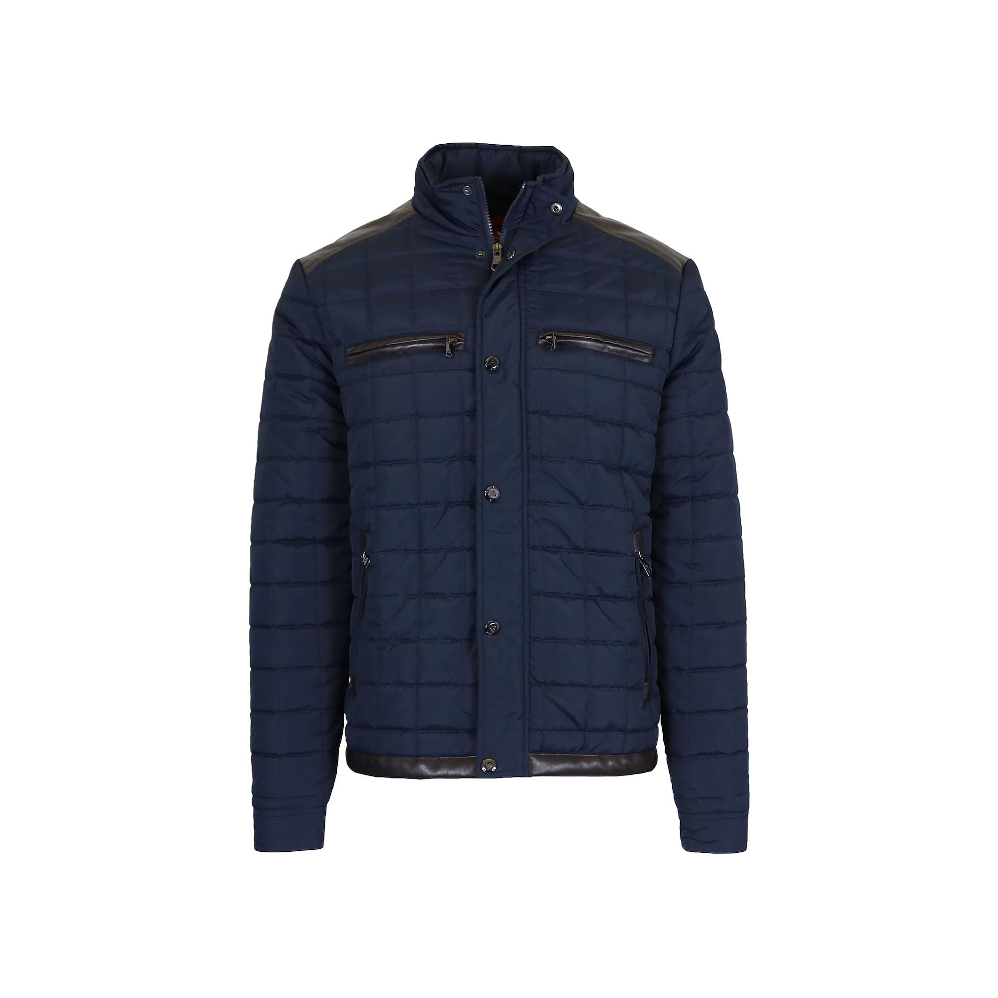 Men's Spire by Galaxy Lightweight Quilted Jacket with Synthetic Trim Design,  Product Image