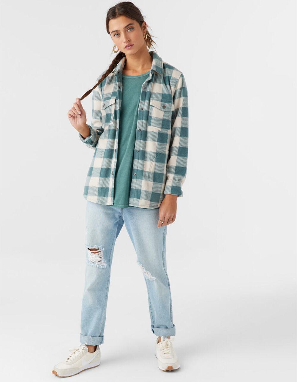O'NEILL Zuma Womens Superfleece Flannel - BLUE COMBO Product Image