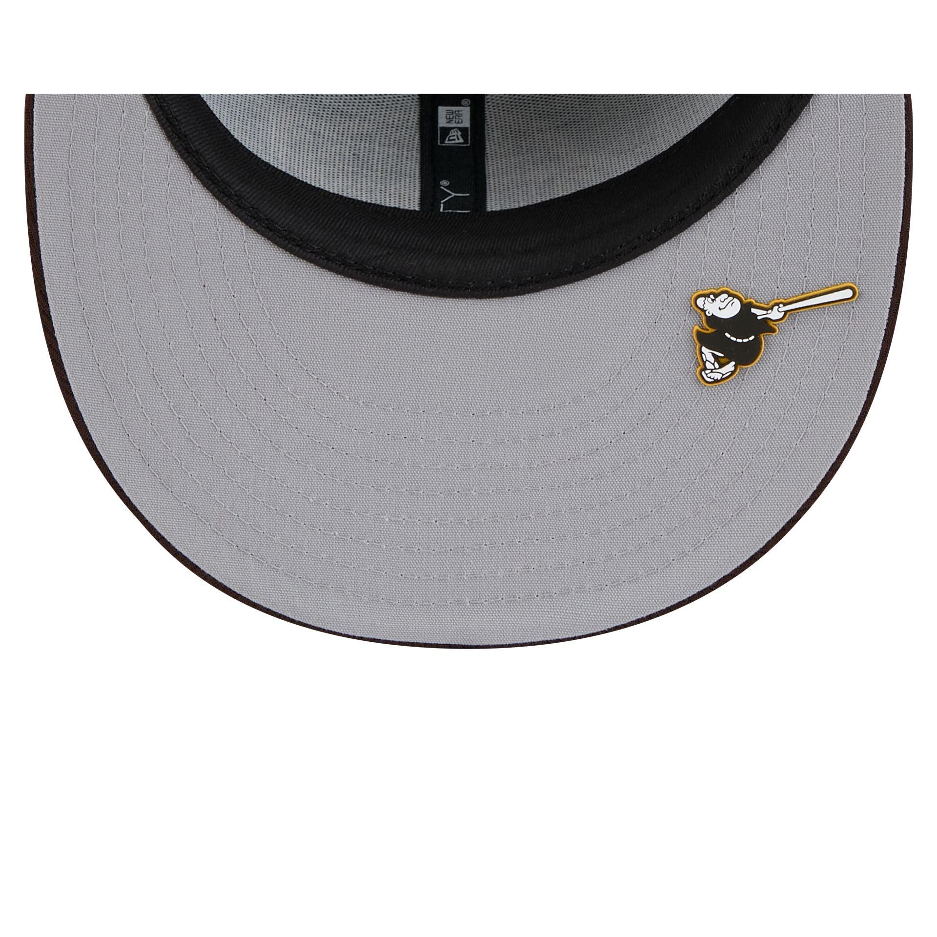 Just Caps Black Pinstripe Cleveland Cavaliers 59FIFTY Fitted Hat Male Product Image