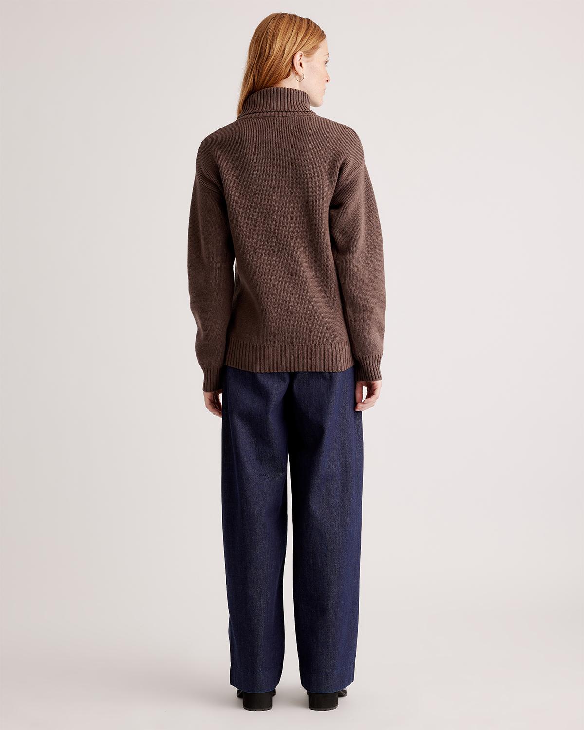 Quince | Women's Turtleneck Sweater Organic Cotton Product Image