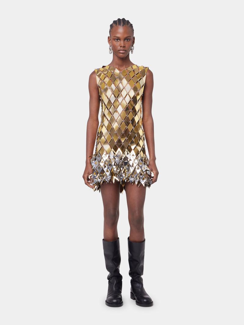 GOLD SHORT DRESS IN ASSEMBLY Product Image