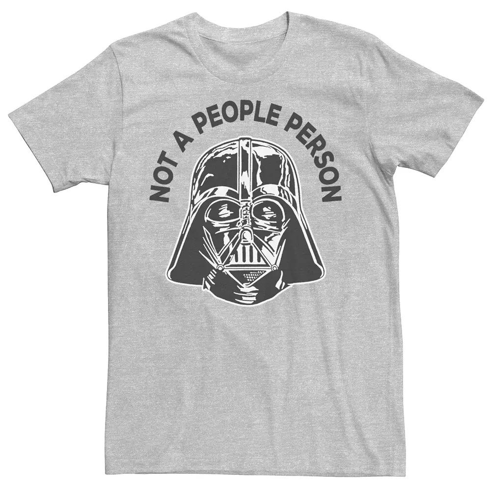 Men's Star Wars Darth Vader Not A People Person Tee, Size: Medium, Athletic Grey Product Image