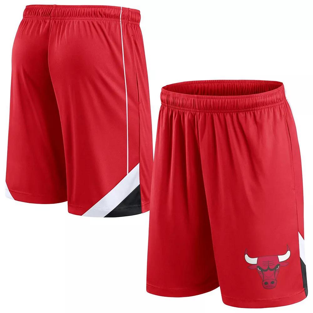 Men's Fanatics Branded Red Chicago Bulls Slice Shorts, Size: 3XL Product Image