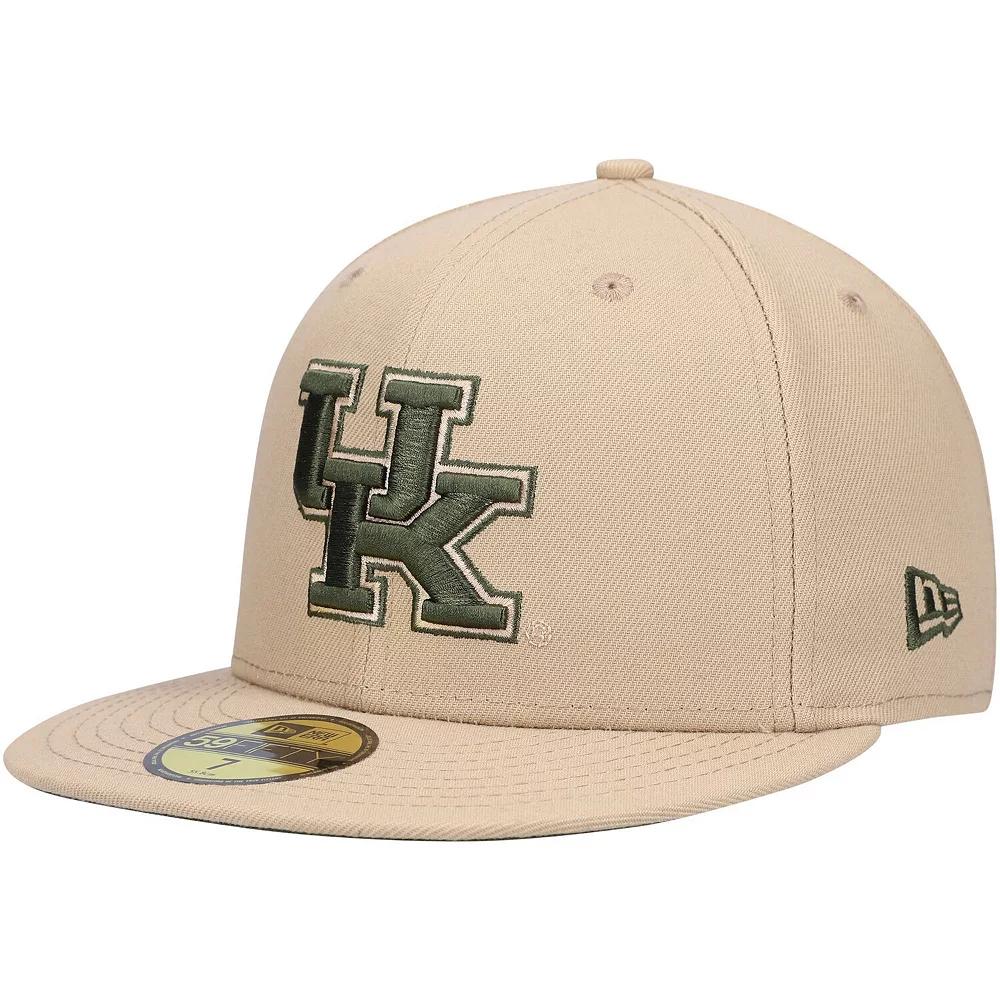 Men's New Era Tan Kentucky Wildcats Camel & Rifle 59FIFTY Fitted Hat, Size: 7, Team Product Image