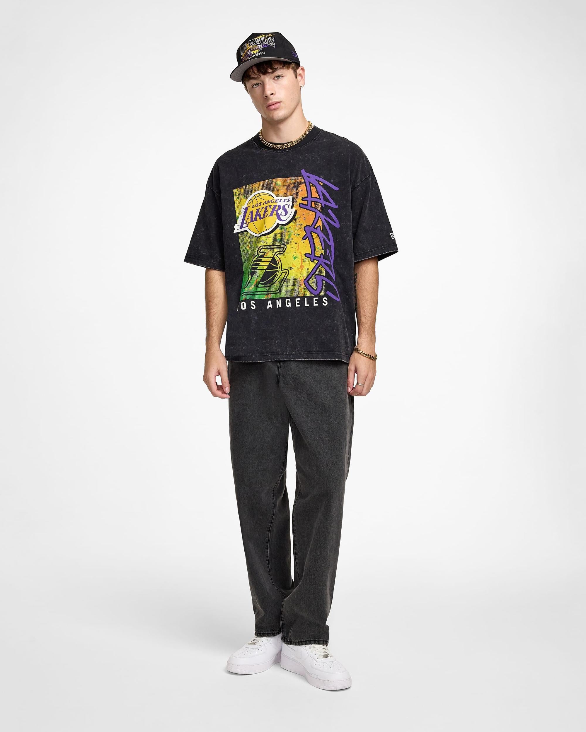 Miami Heat Sport Classics Boxy Black T-Shirt Male Product Image