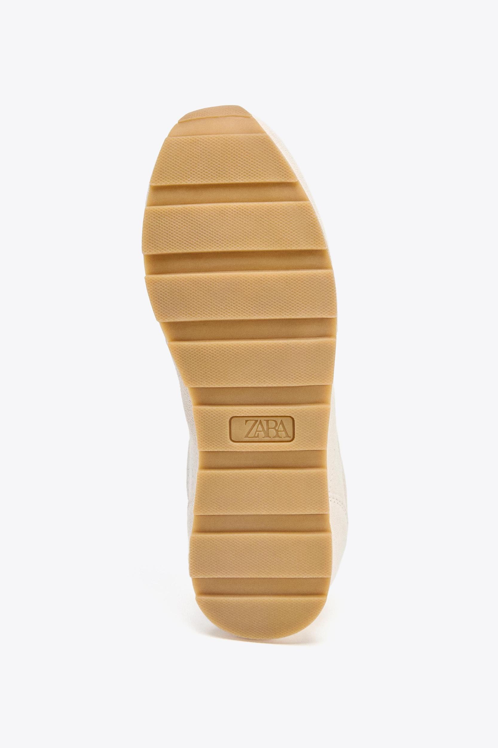 SPLIT LEATHER RUNNING SNEAKERS Product Image