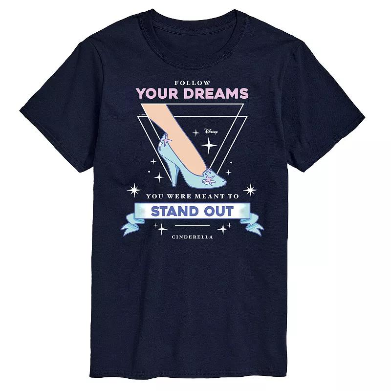 Disney Princess Big & Tall Cinderella Follow Dreams Graphic Tee, Men's,  Product Image