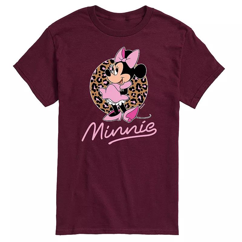 Disney's Minnie Leopard Print Men's Graphic Tee,  Product Image