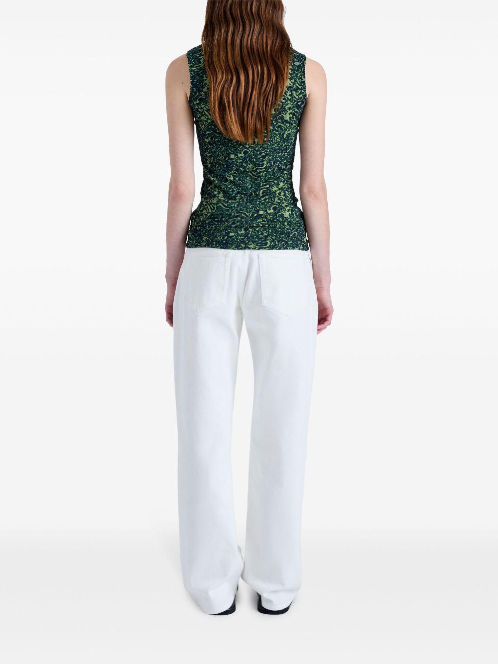 abstract-print high-neck top Product Image