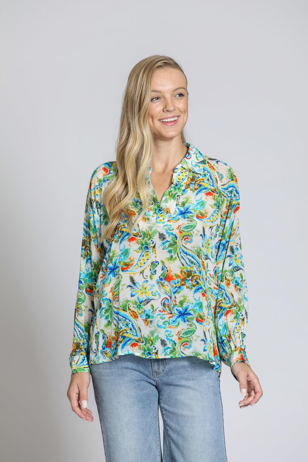 Paisley Silky Blouse Product Image