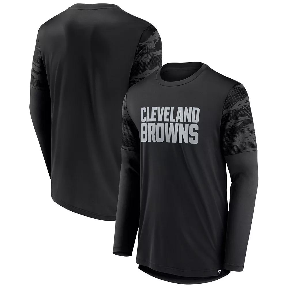 Men's Fanatics Branded Brown/Orange Cleveland Browns Square Off Long Sleeve T-Shirt, Size: Small Product Image
