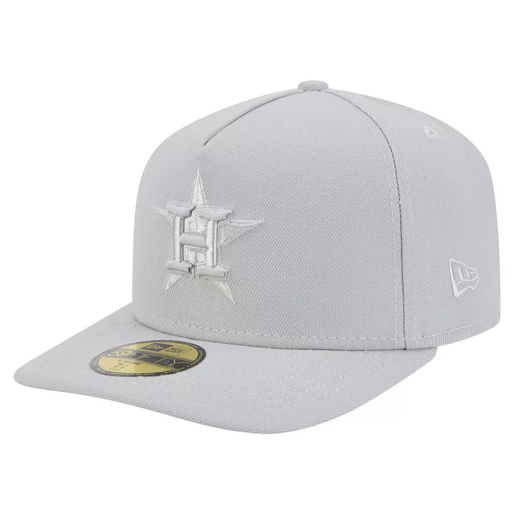 Men's New Era  Gray Houston Astros Colorpack 59FIFTY Fitted Hat, Size: 7 3/8, Grey Product Image