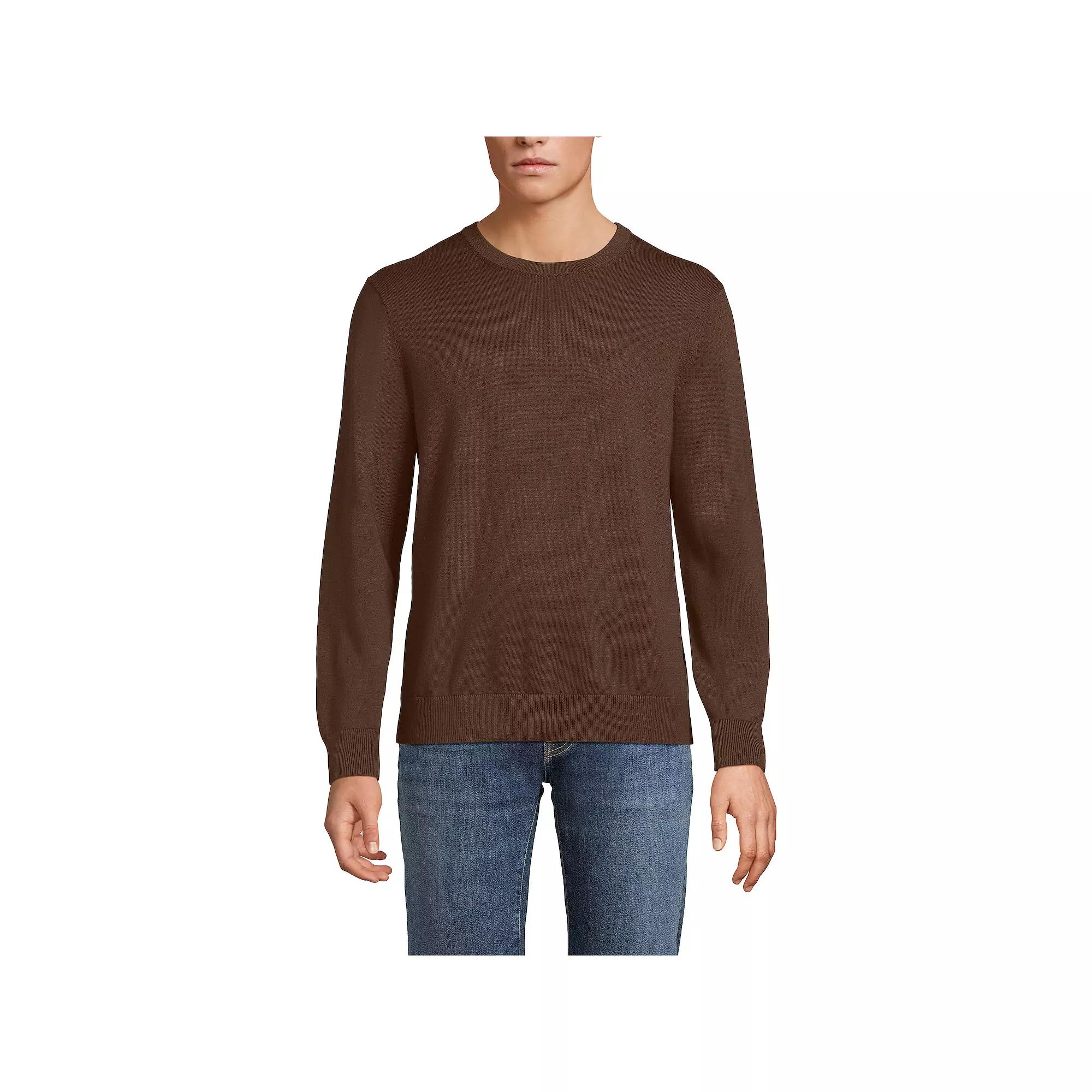 Big & Tall Lands' End Fine Gauge Crewneck Sweater, Men's,  Product Image