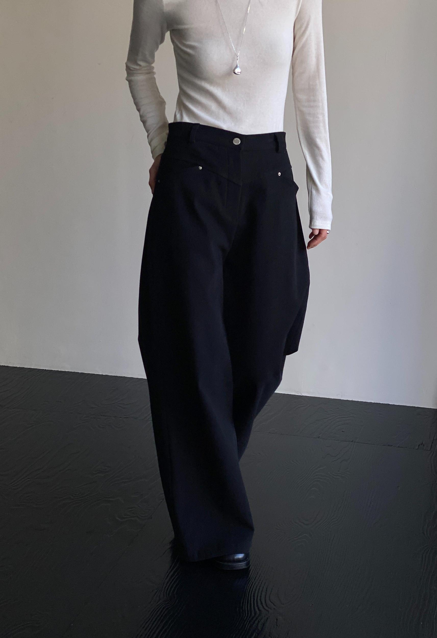 Black Corduroy pants Product Image