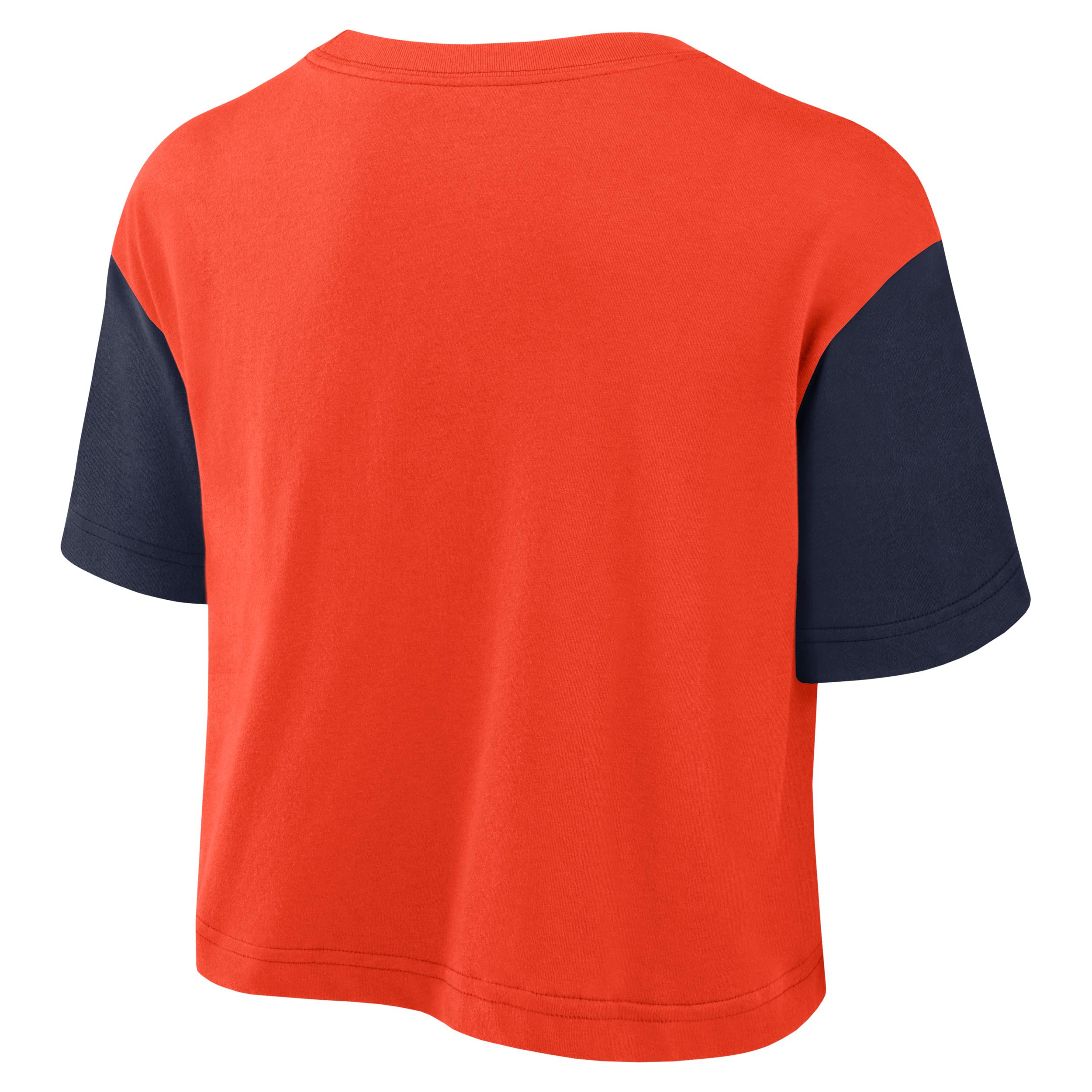 Auburn Script Nike Womens Dri-FIT College Cropped T-Shirt | 01D4194YAUN-8HZ Product Image