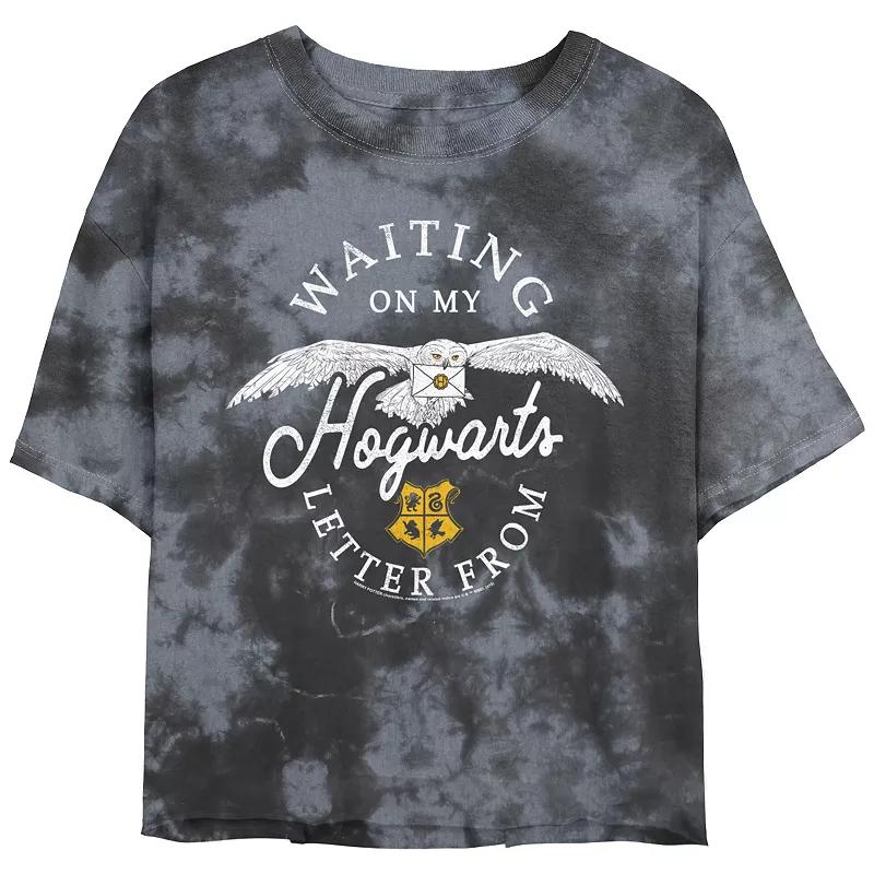 Disneys The Nightmare Before Christmas Metal Poster Crop Top Bombard Wash Juniors Graphic Tee, Girls Black Grey Product Image