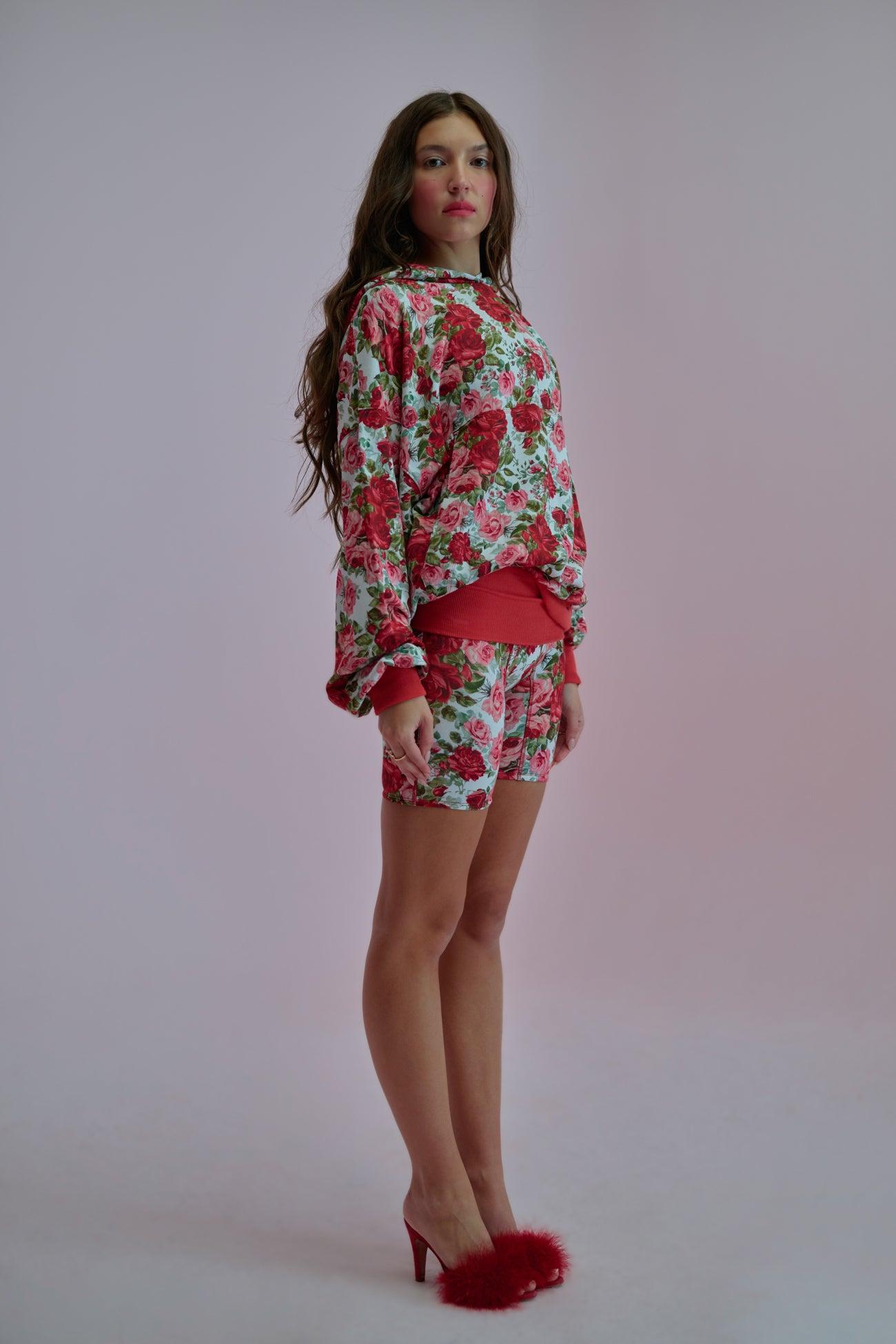 Roses Are Red Pillow Short Set Product Image