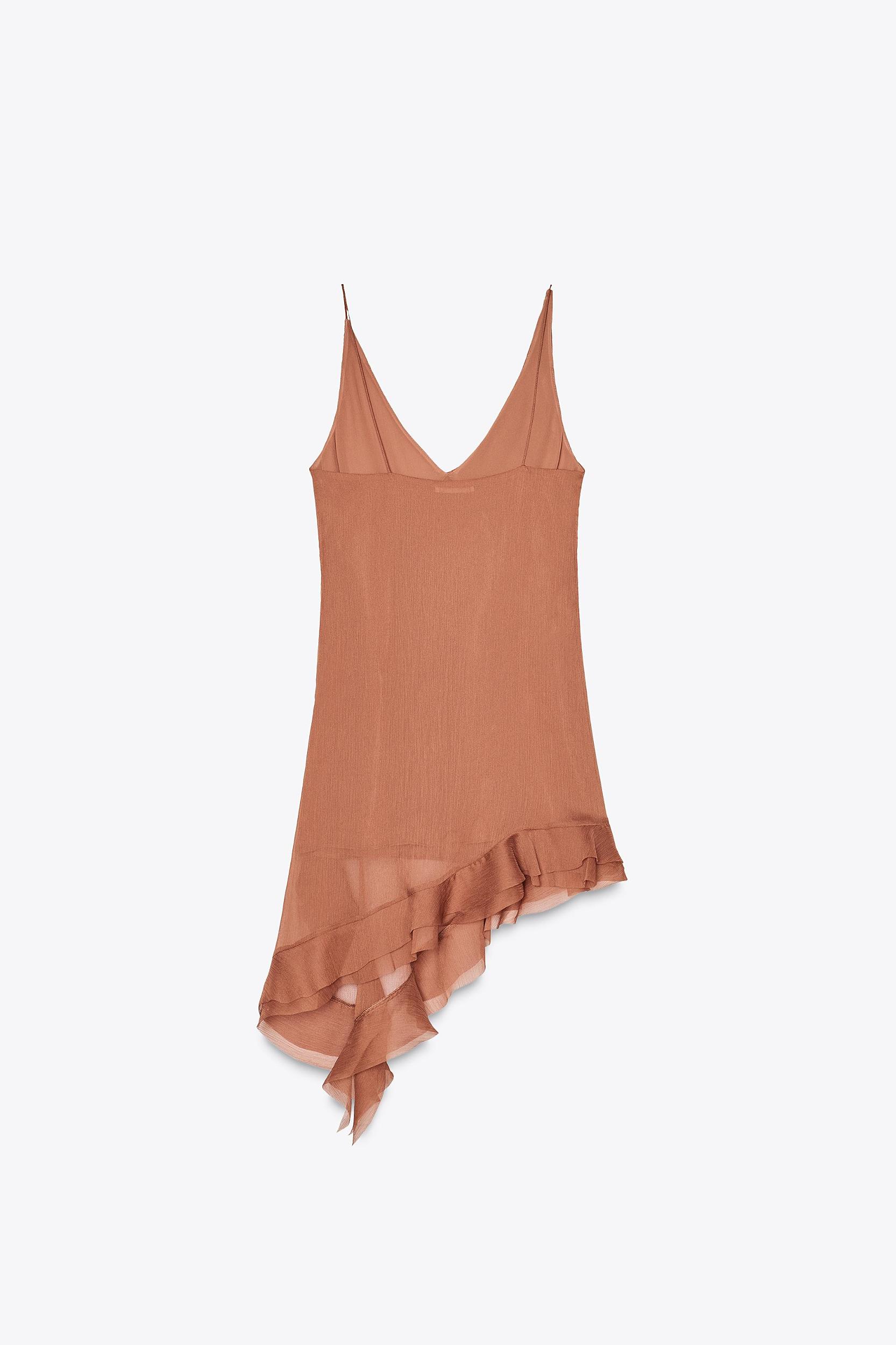 ASYMMETRICAL DRESS WITH RUFFLES Product Image