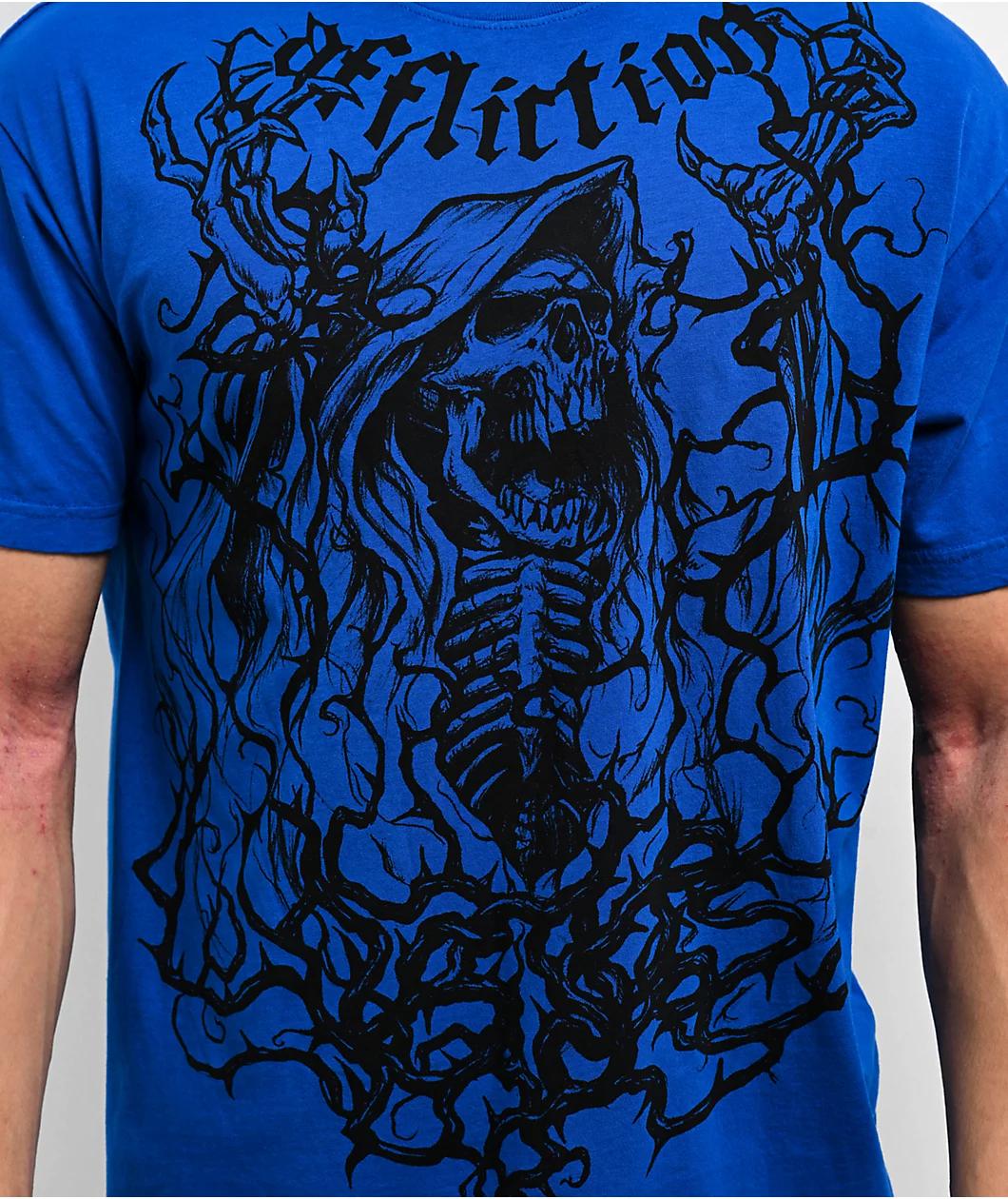Affliction Misfits Sorrow Blue T-Shirt Product Image