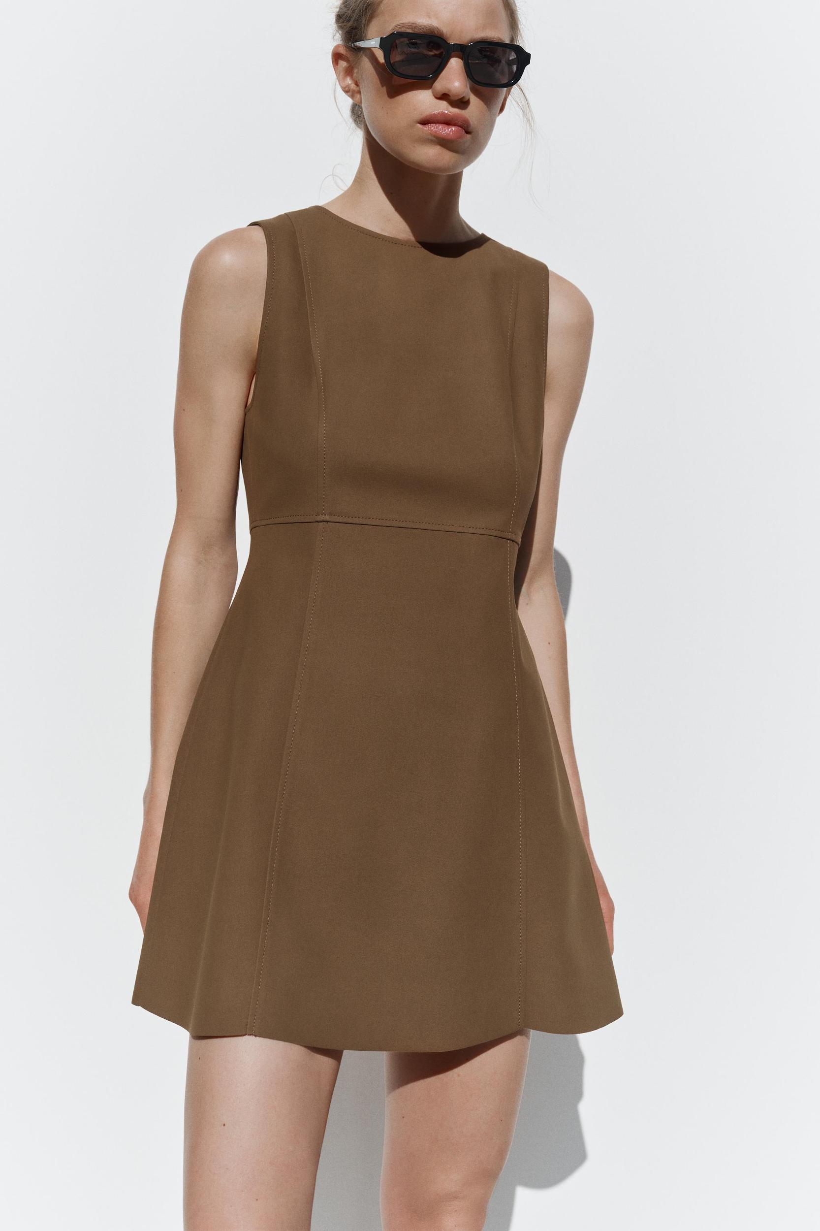 SHORT SLEEVELESS DRESS Product Image