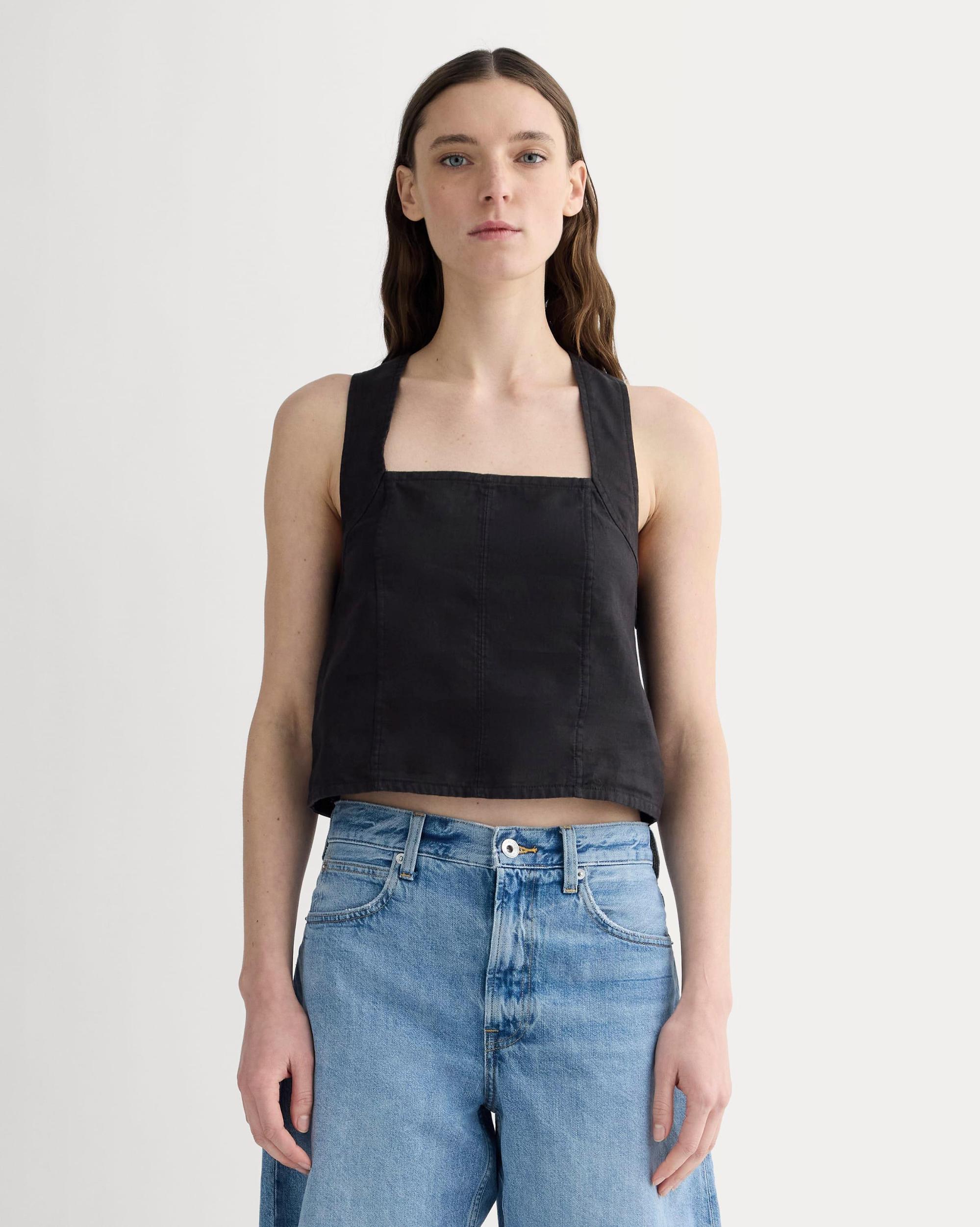 Womens Crossback Tank in Linen by Everlane Product Image