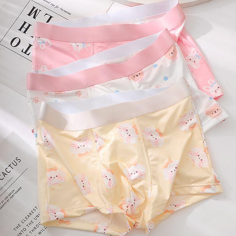 Cartoon Print Boxer Briefs / Set Product Image