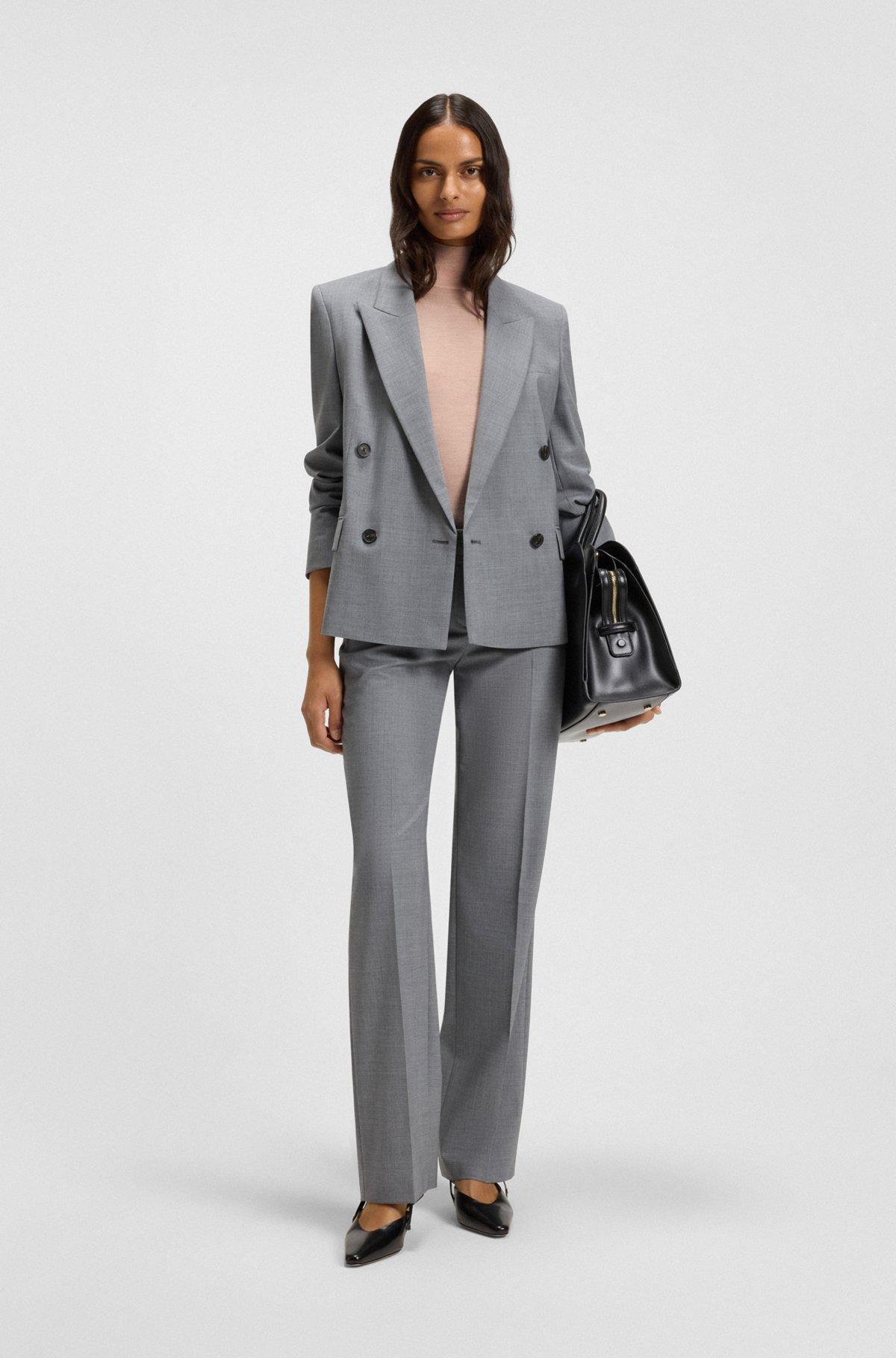 High-neck top in merino wool Product Image