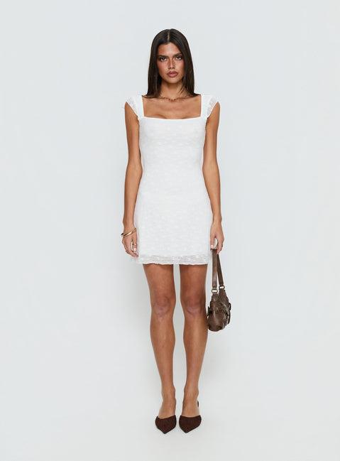 Lanchester Mini Dress White Product Image