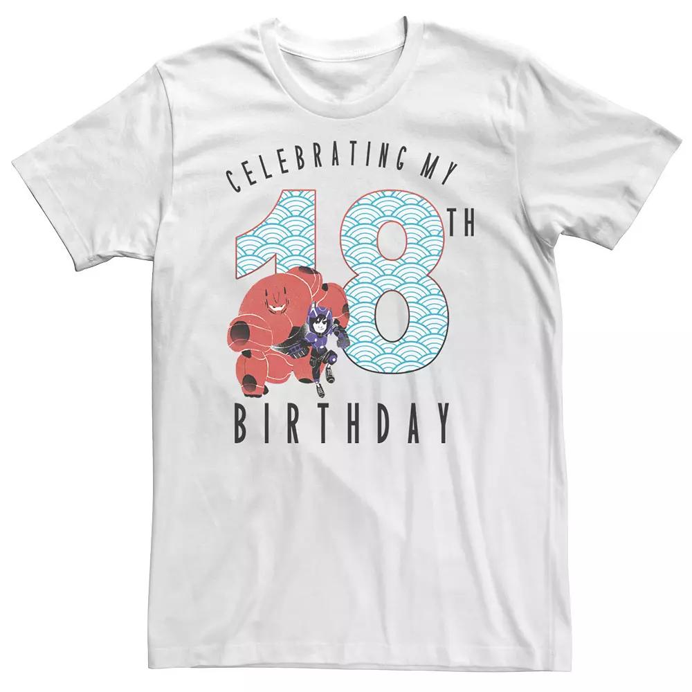 Big & Tall Disney Big Hero 6 Baymax Hiro 18th Birthday Tee, Men's,  Product Image