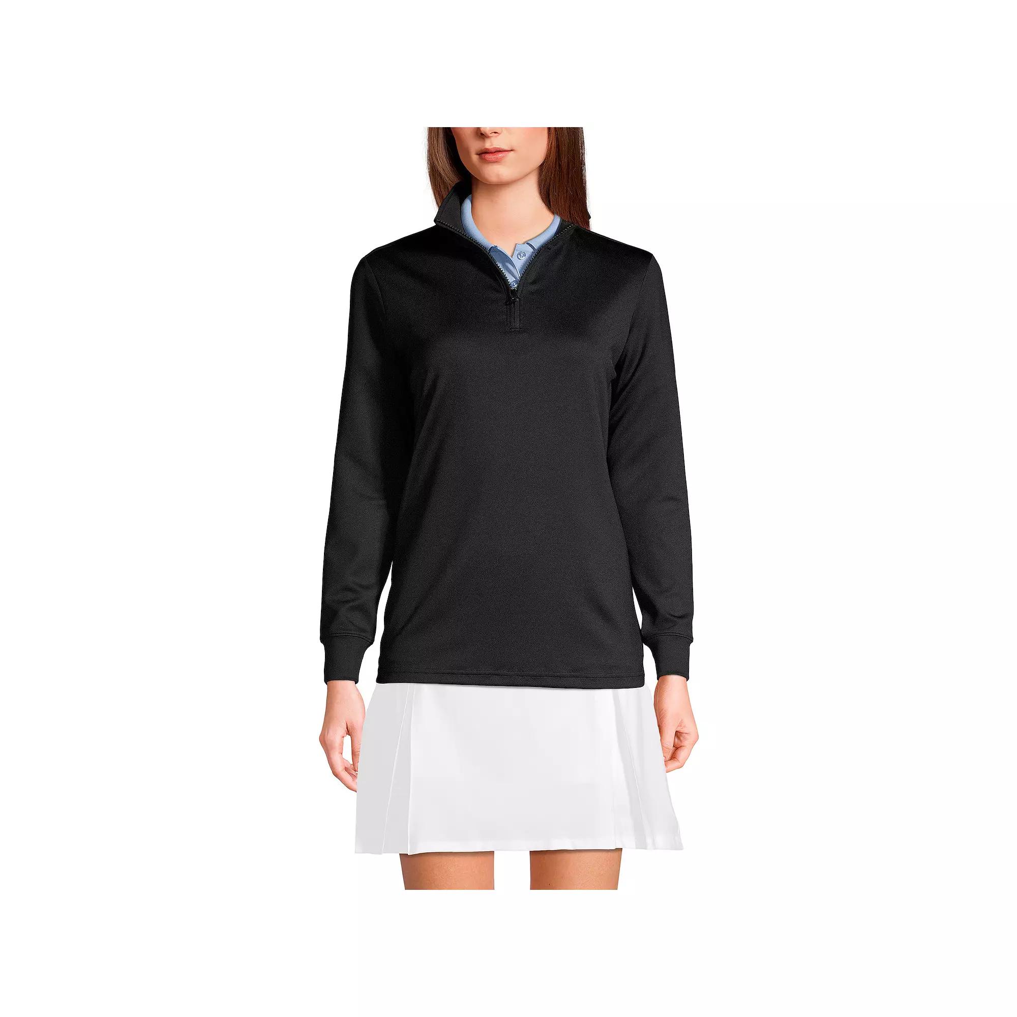 Women's Lands' End Quarter Zip Pullover,  Product Image