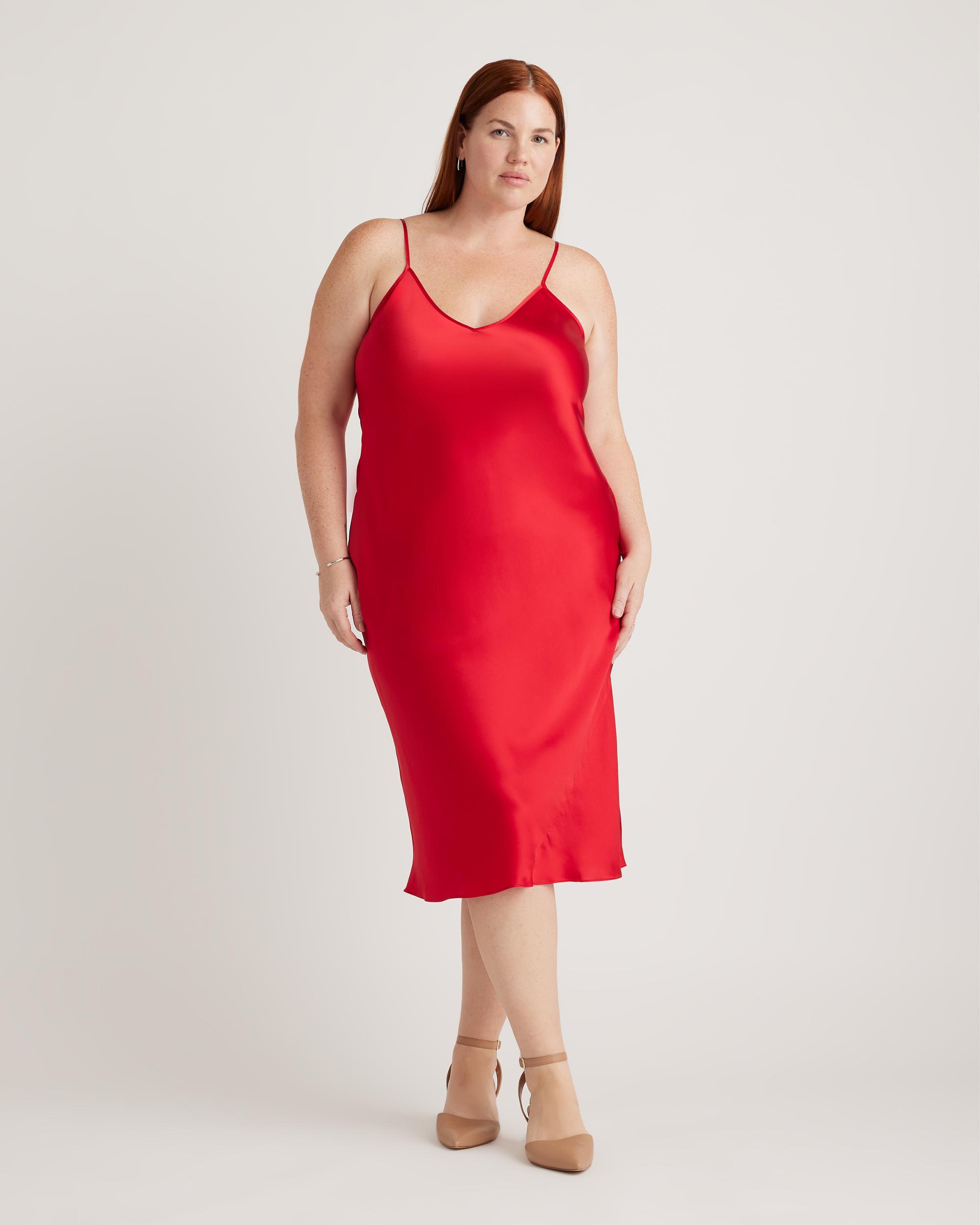 Quince | Women's Slip Dress Size XL, Silk Product Image