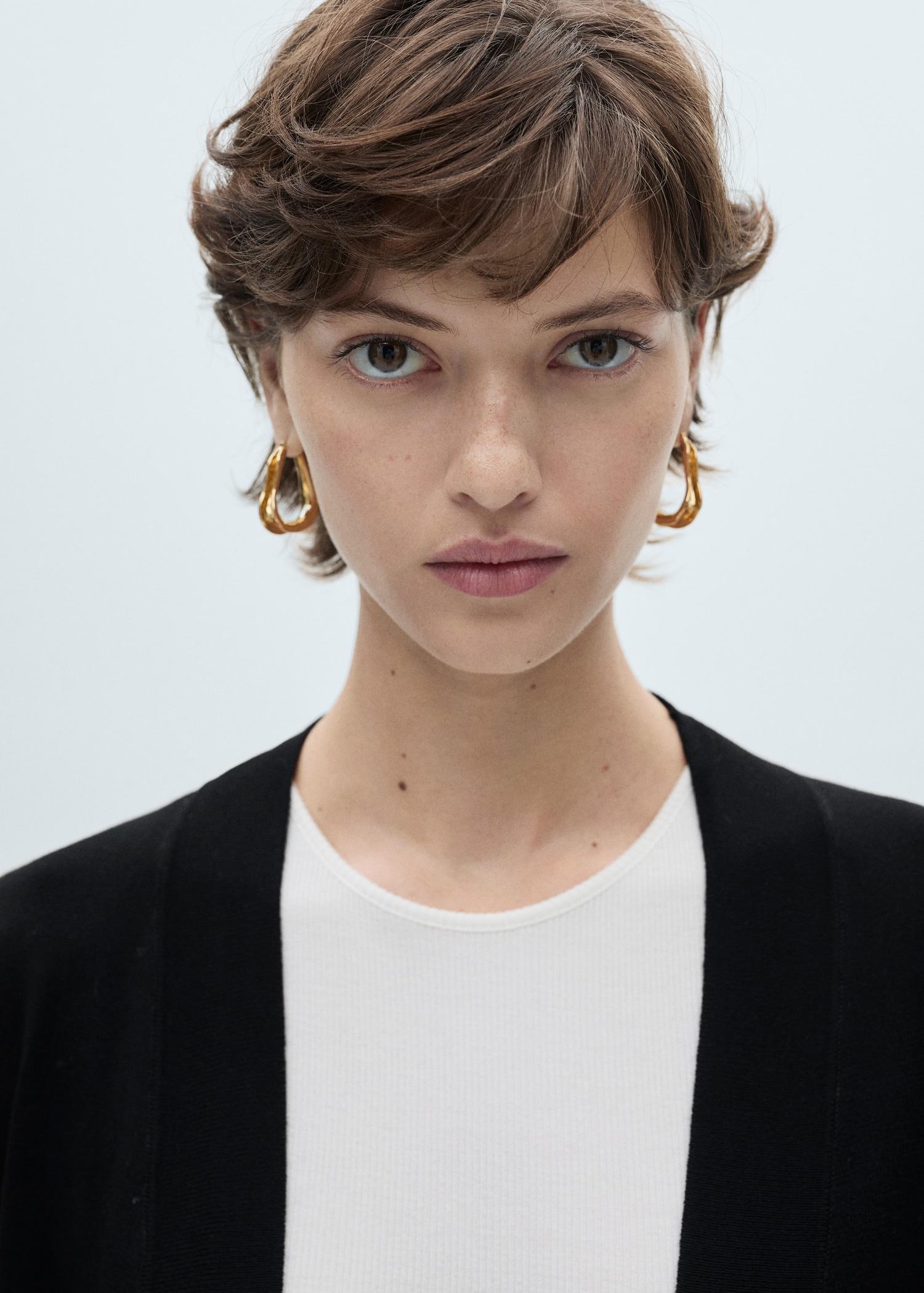 Fine-knit cardigan - Women | MANGO USA Product Image