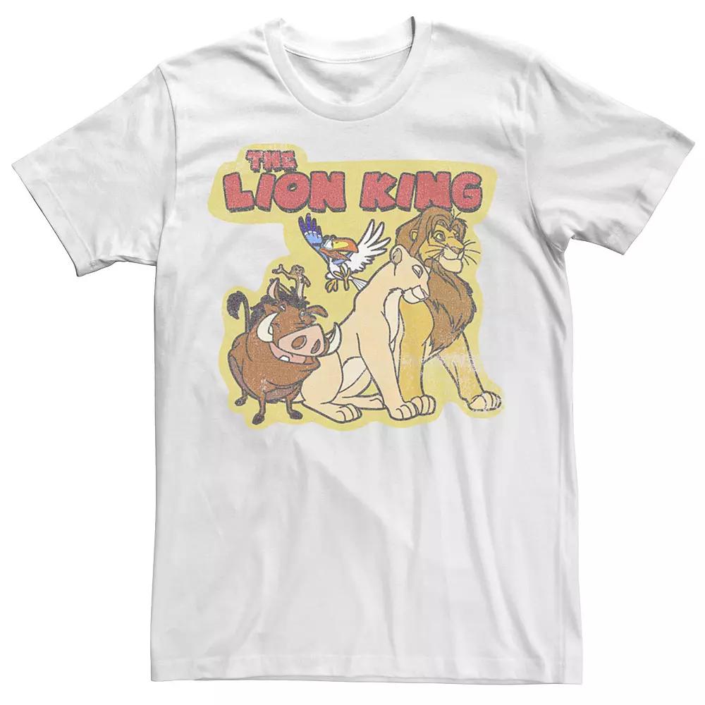 Disney's The Lion King Men's Retro Happy Friends Portrait Tee,  Product Image