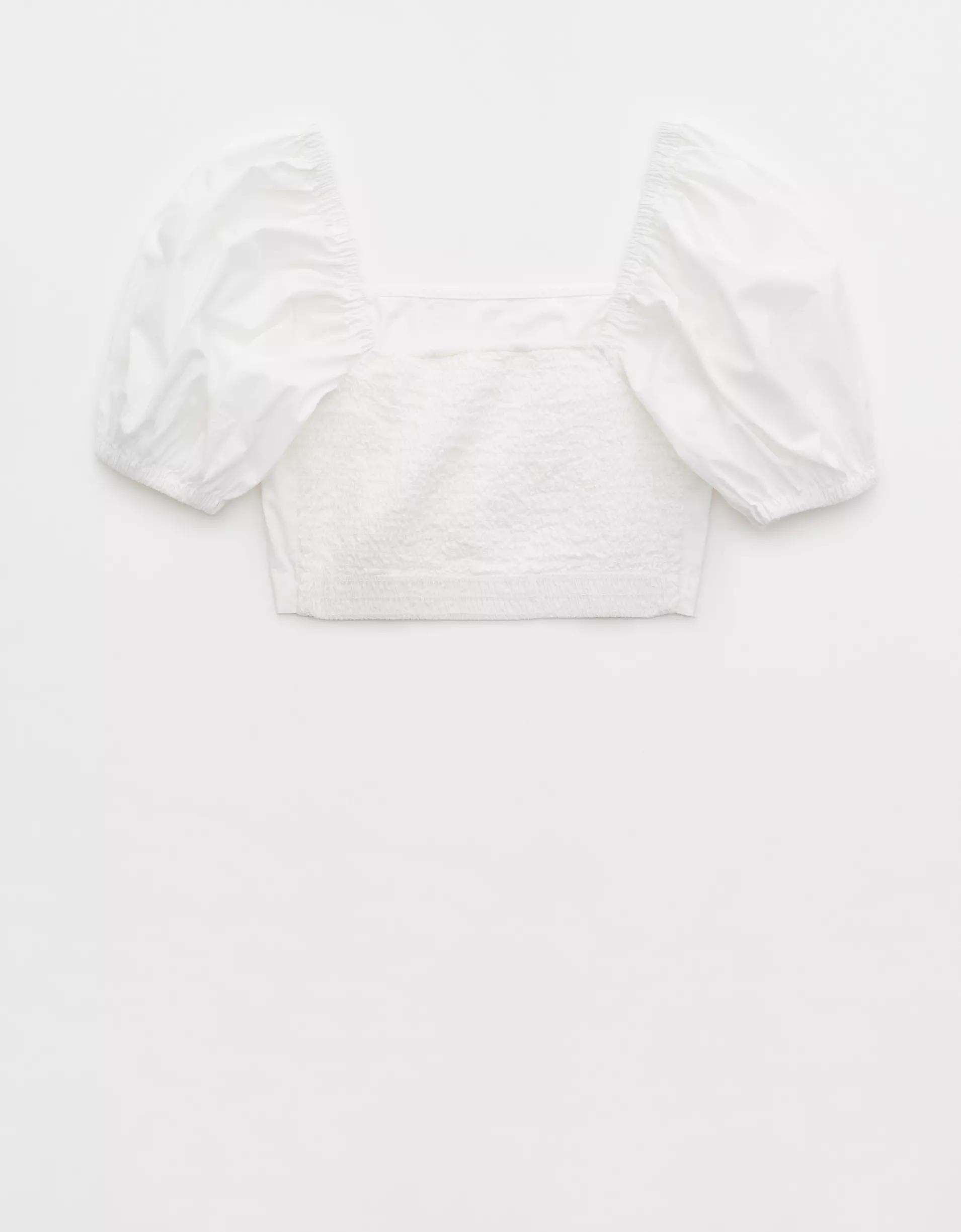 Aerie Puff Sleeve Square Neck Top Product Image