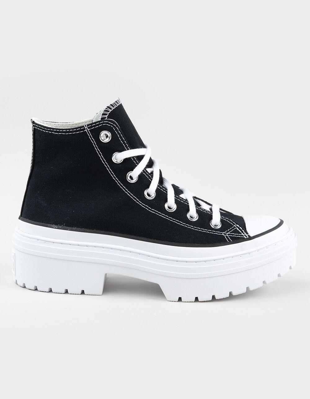 CONVERSE Lugged Chuck Taylor All Star Womens High Top Shoes - BLK/WHT Product Image