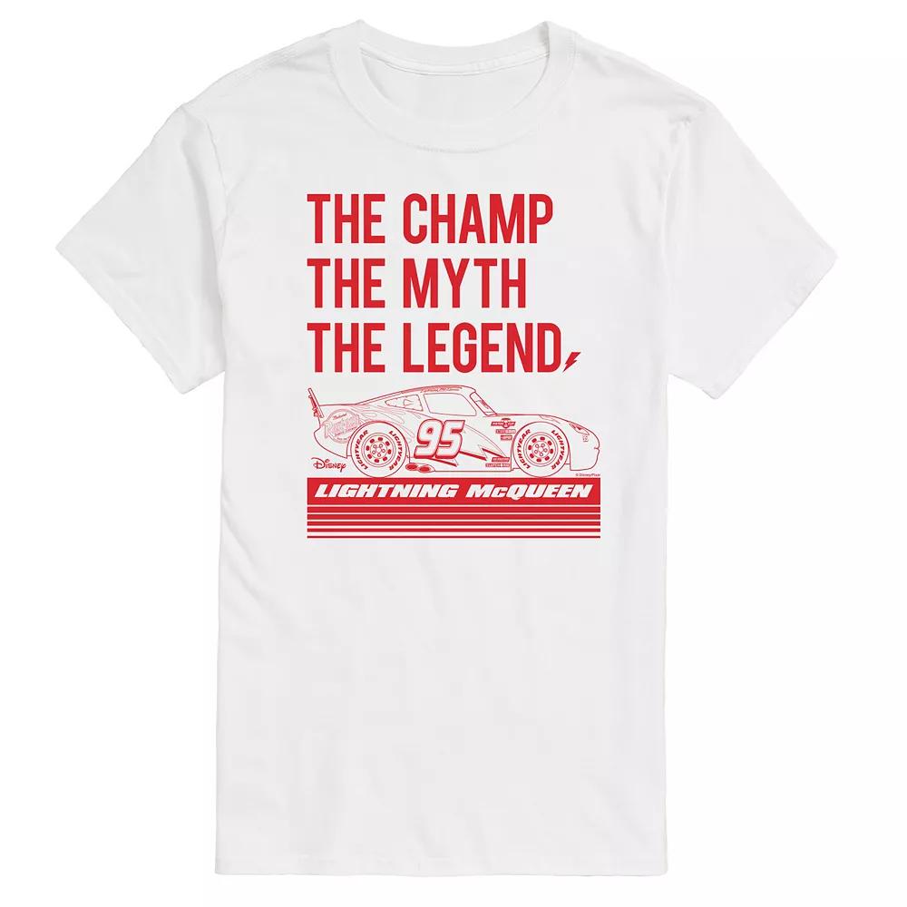 Disney / Pixar's Cars Lightening McQueen Men's The Champ Myth Legend Graphic Tee,  Product Image