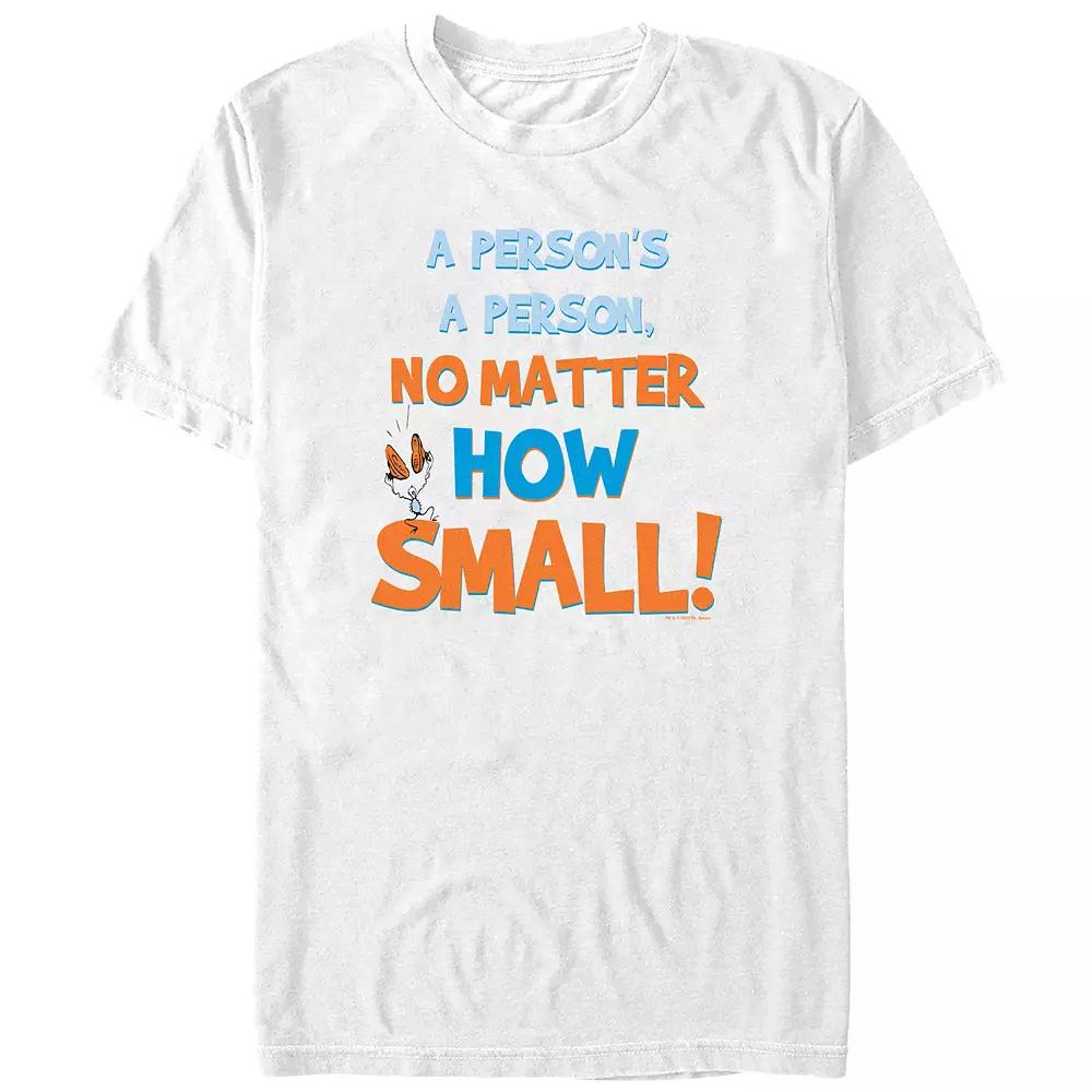 Men's Dr. Seuss A Person's A Person, No Matter How Small Graphic Tee,  Product Image