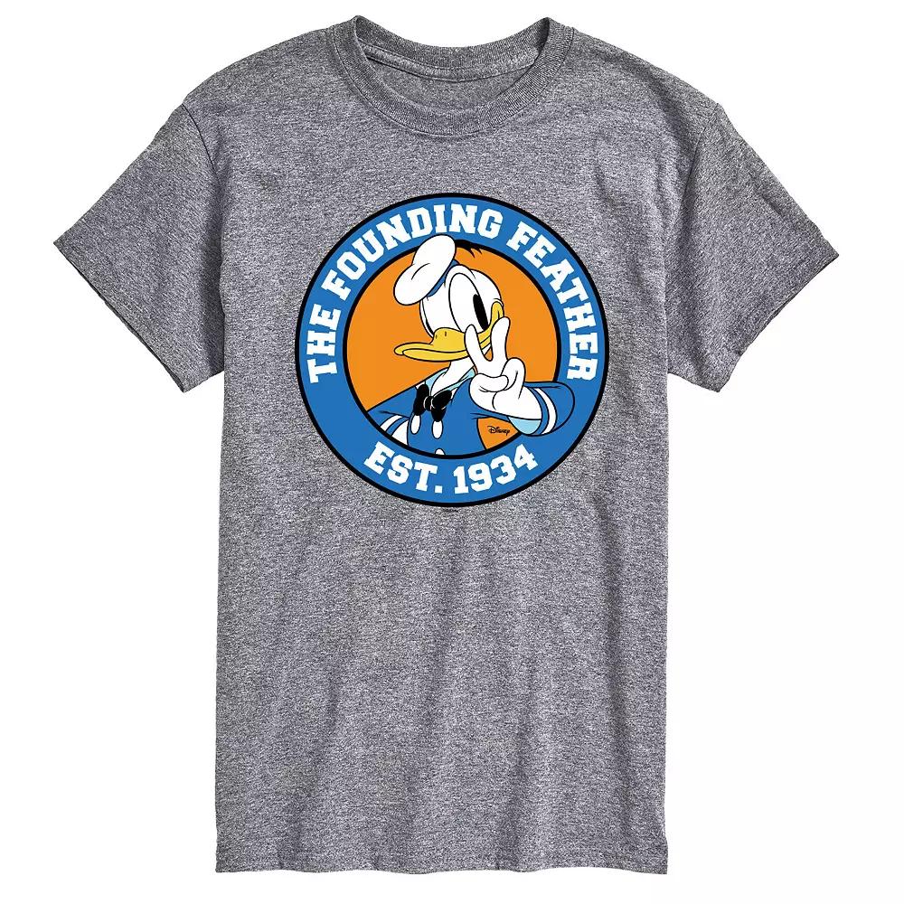 Disney's Mickey Mouse & Friends Donald Duck Men's The Founding Feather Graphic Tee,  Product Image