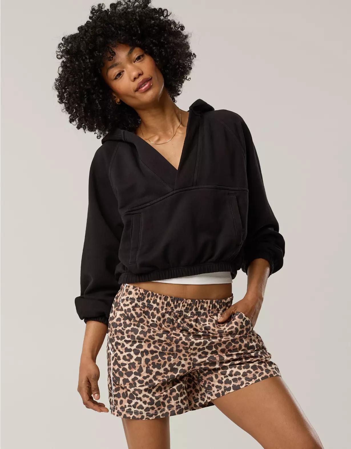 OFFLINE By Aerie Throwback V-Neck Hoodie Product Image