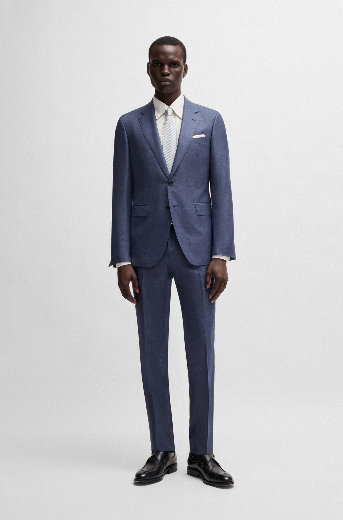 Slim-fit shirt in striped Italian-made cotton Product Image