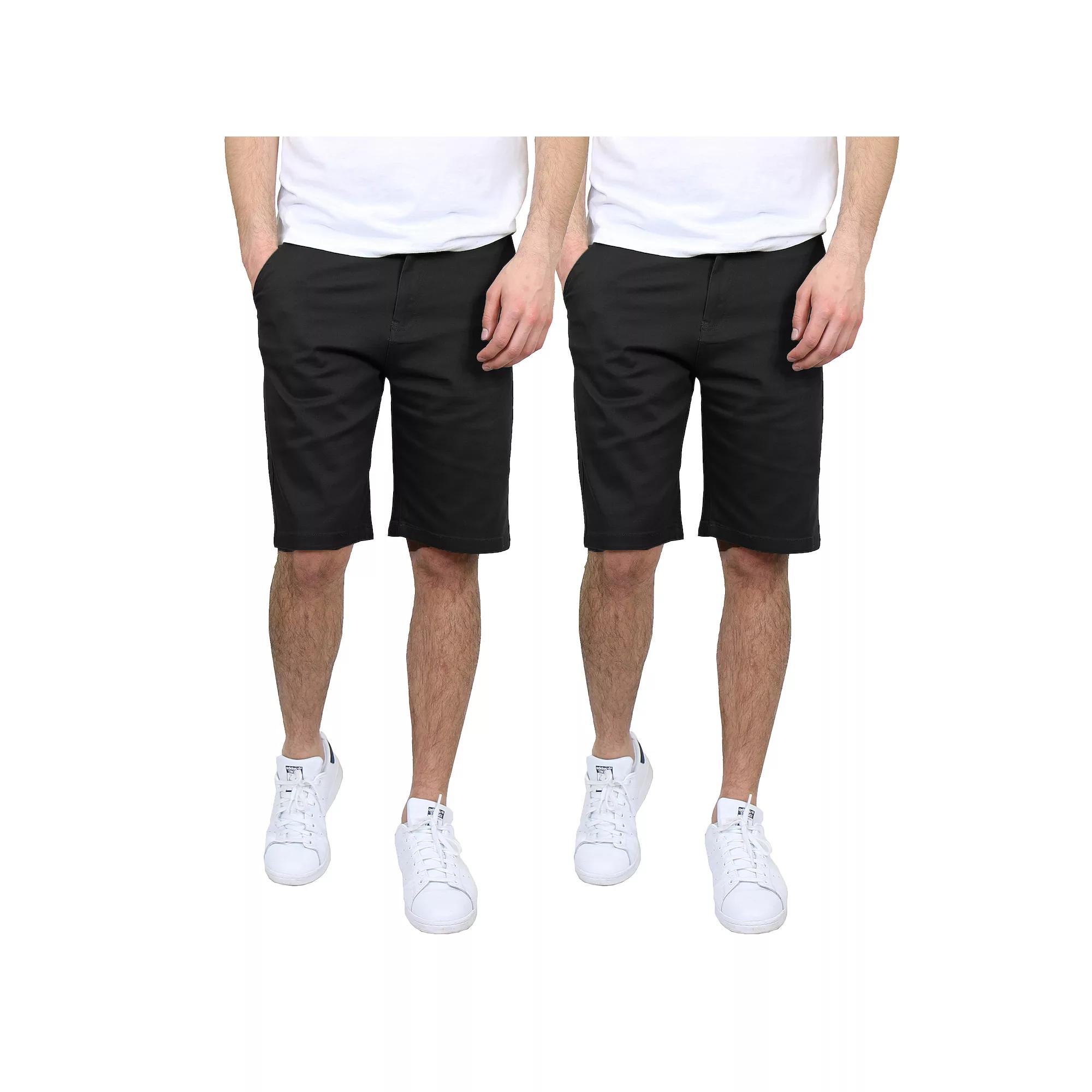 Men's Galaxy 10.5" Slim-Fit Cotton Flex Chino Shorts 2-Pack,  Product Image