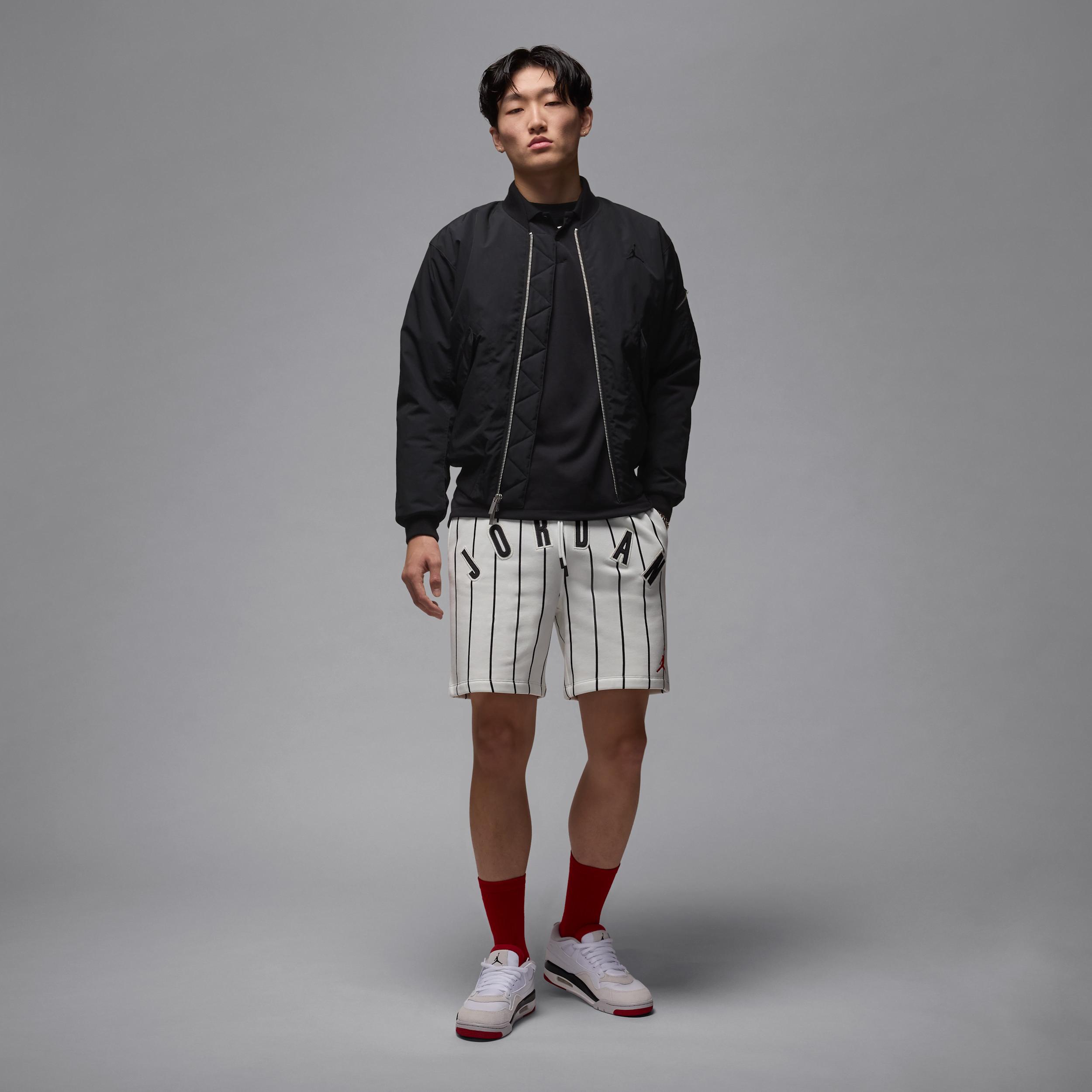 Jordan Mens Jordan Brooklyn Diamond 45 Fleece Shorts - Mens Summit White/Off Noir Product Image