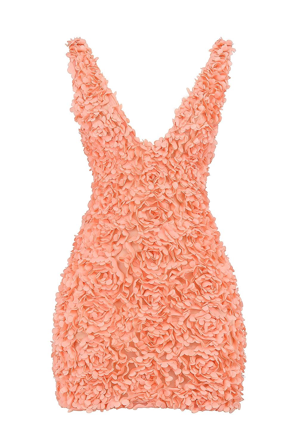 Faena  sorbet plunge floral appliqué mini dress - sale Product Image