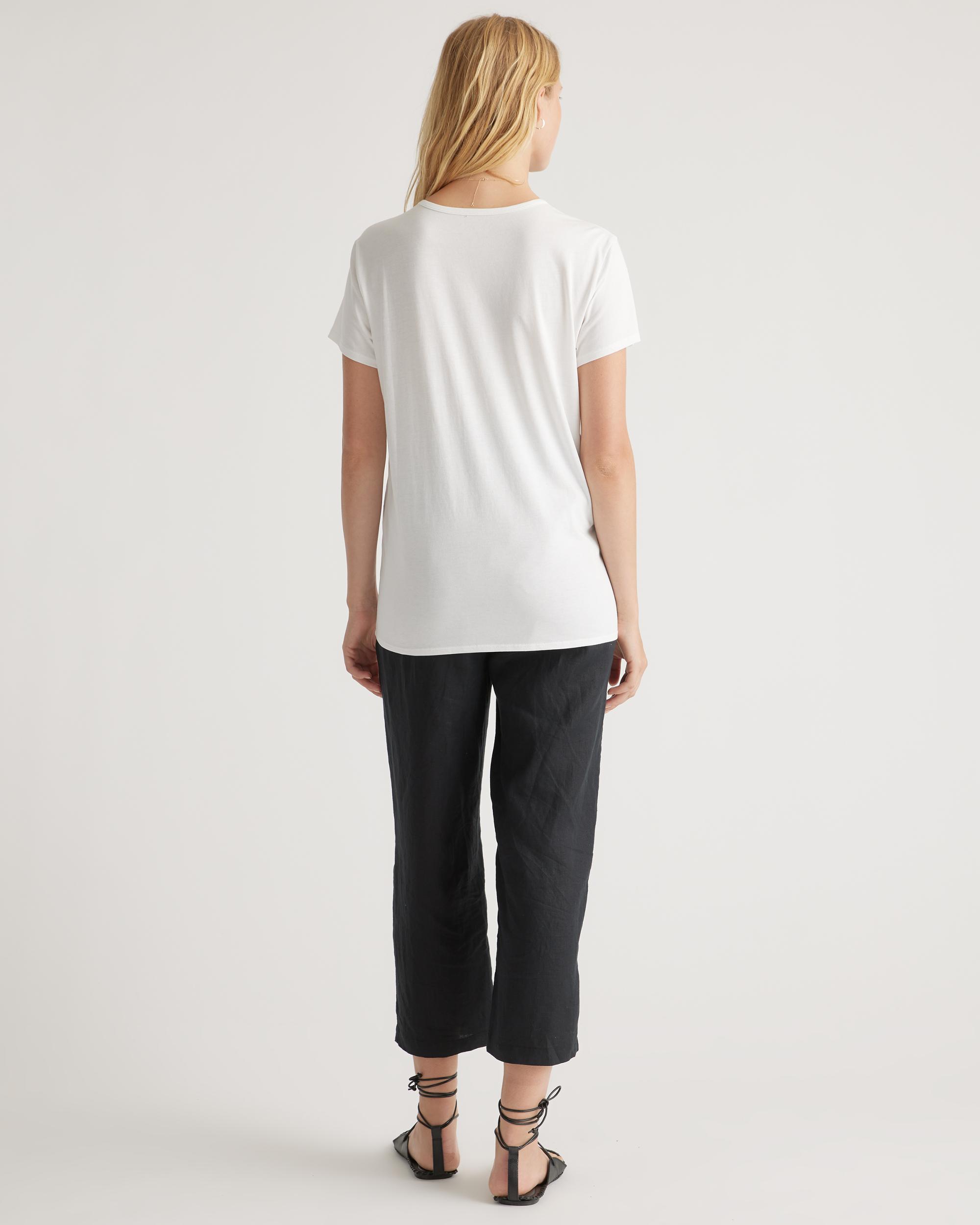 Quince | Women's Cotton Modal Maternity Crew Neck T-Shirt Size XL, Cotton/Modal Product Image