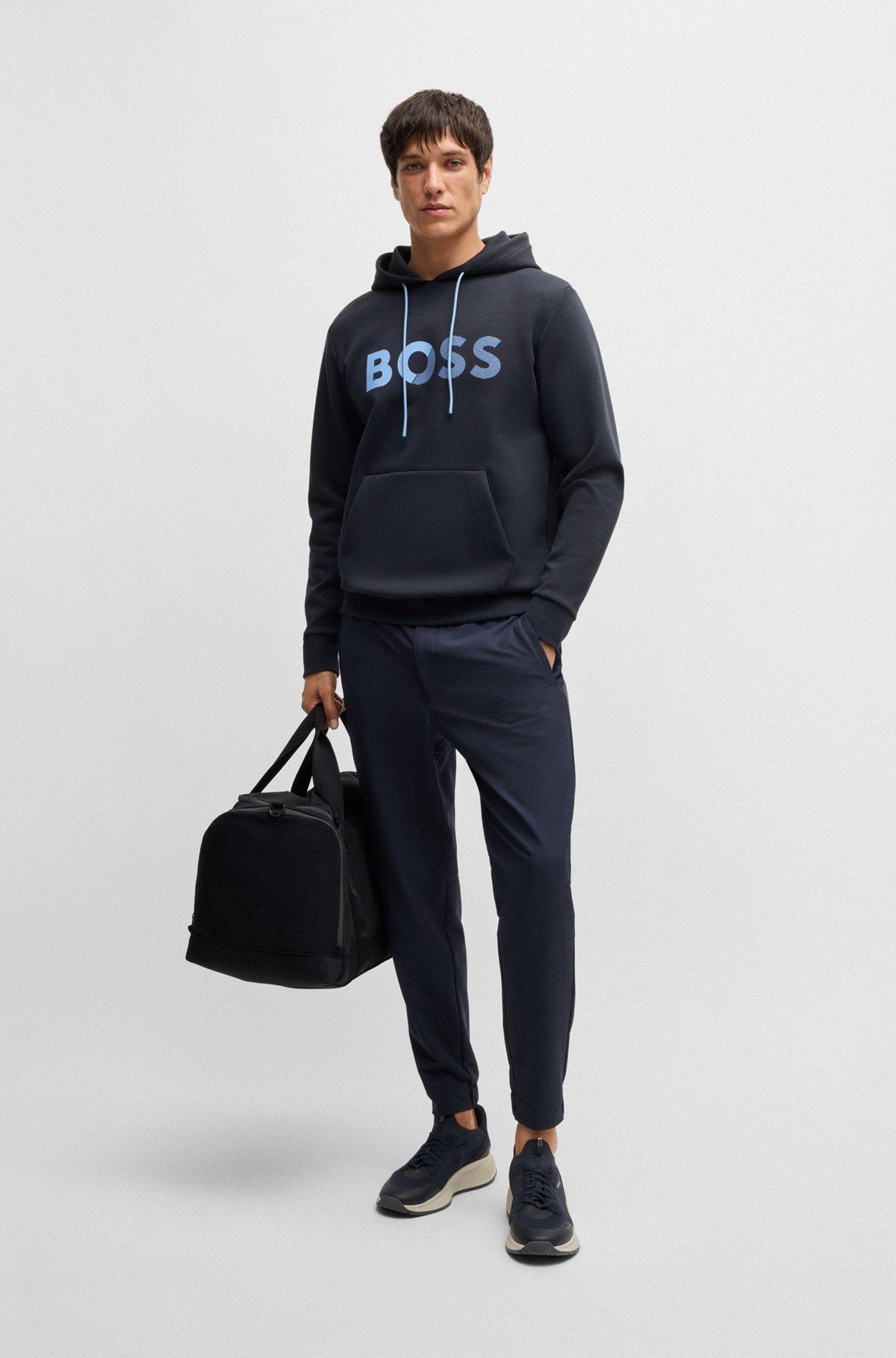 Regular-fit hoodie with logo print Product Image
