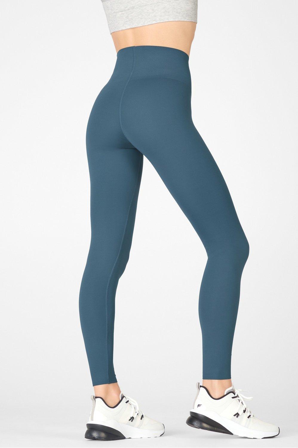 Fabletics High-Waisted PureLuxe Minimal Legging Womens blue plus Size 3X Product Image