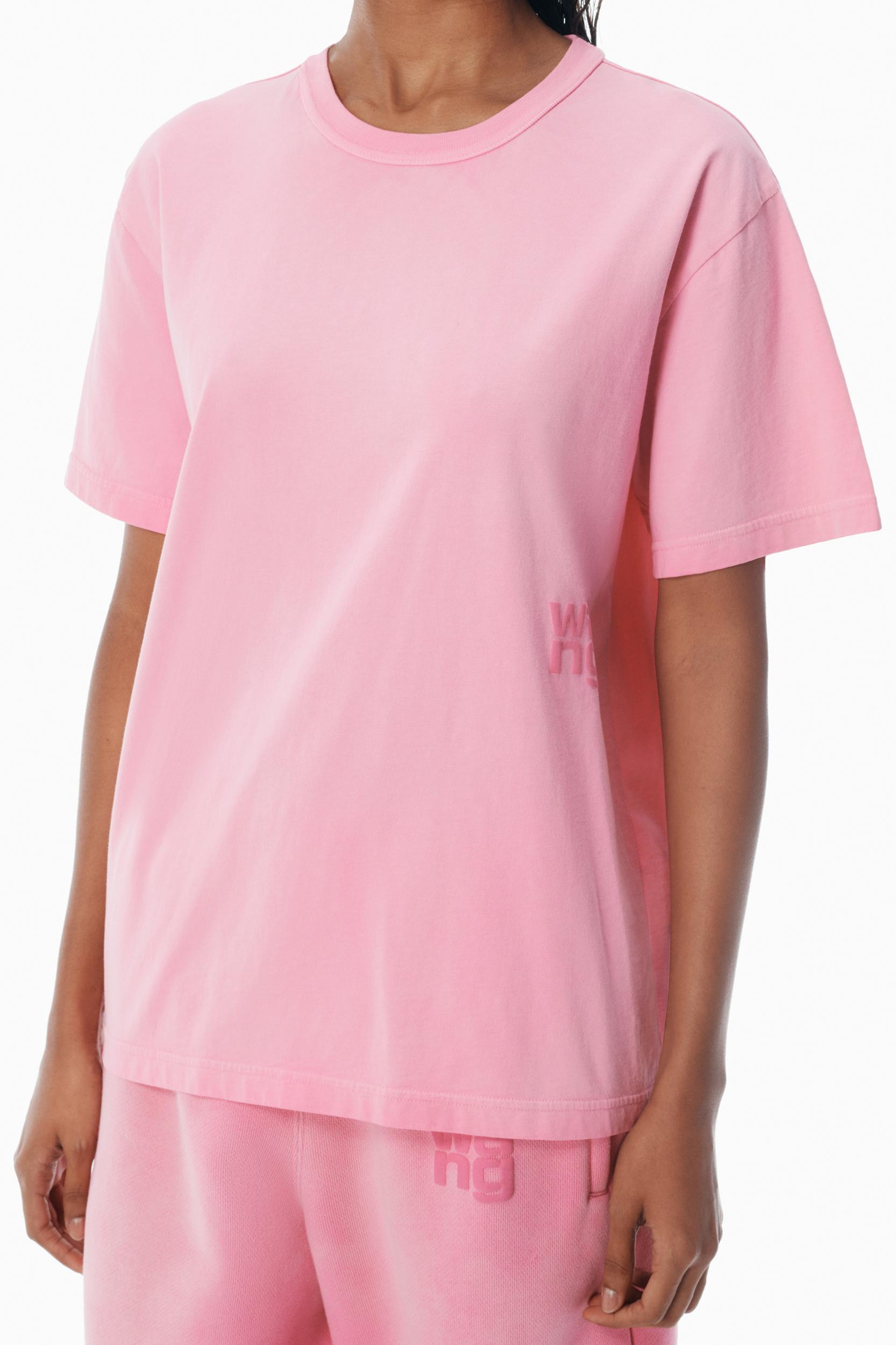 Pink Cotton-jersey Logo Tee Product Image